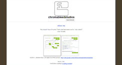 Desktop Screenshot of chromableedstudios.com